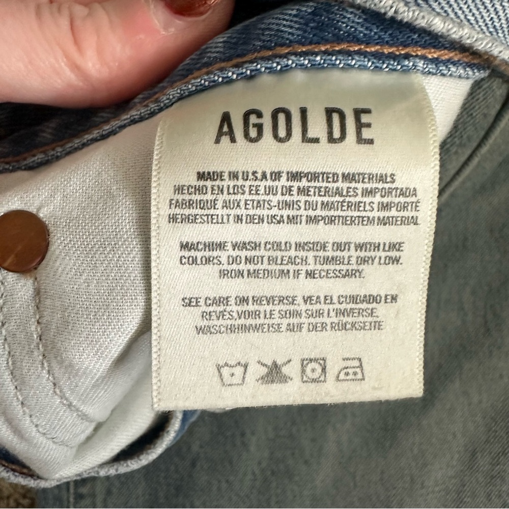 AGOLDE Riley High Rise Straight Crop Jeans - Picture 6 of 8
